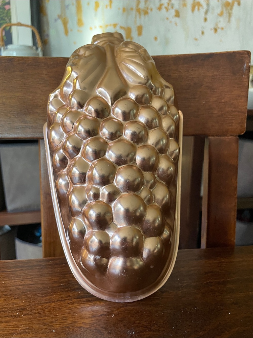 $13 or 3/$26 Vintage Grapes or Corn Copper Color Jello Mold Baking Pan Wall Deco